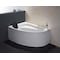Eago 5Ft Sgl Person Corner White Acrylic Whirlpool Bath Tub, Drain on Right AM161-R - alternate 1